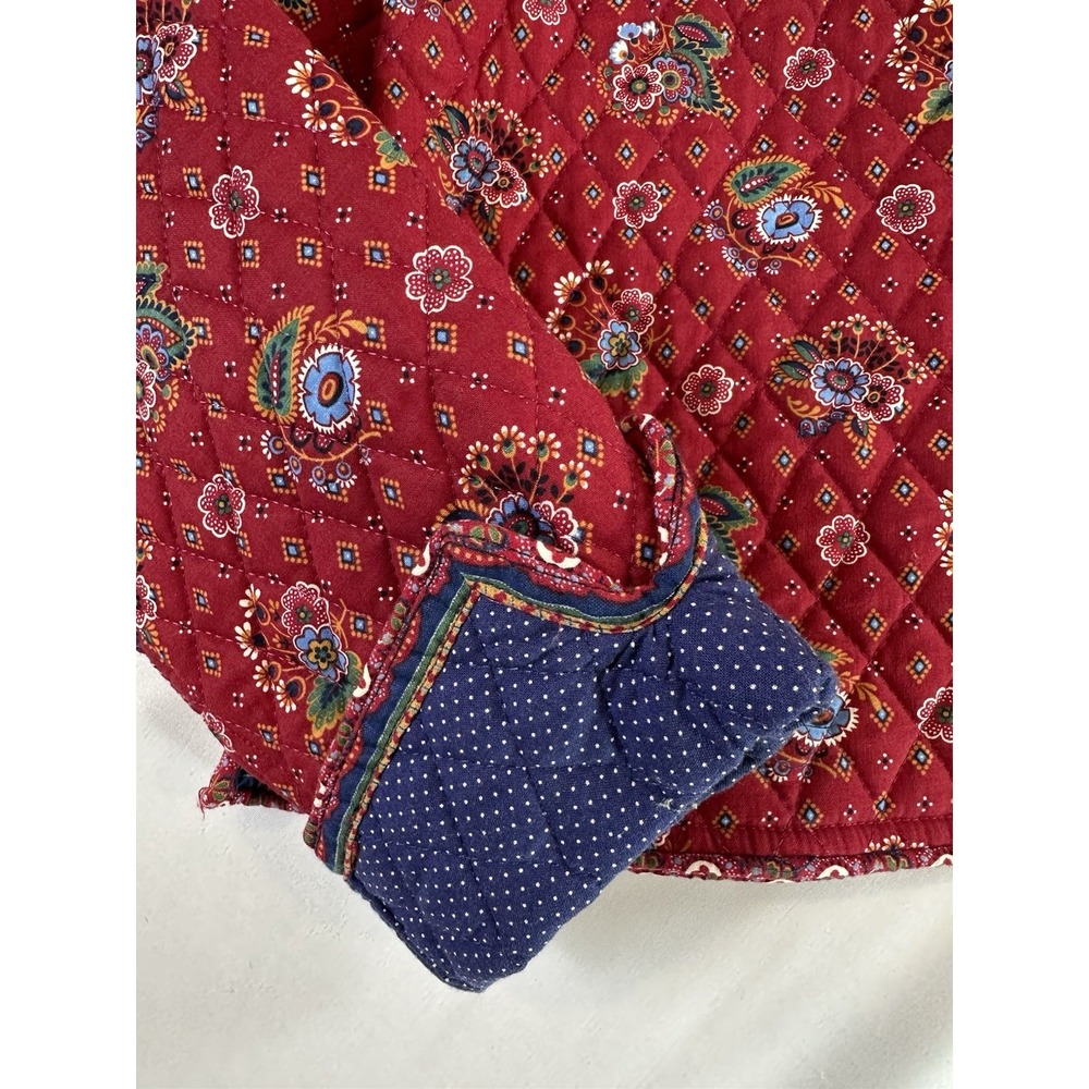 Vera Bradley Red Floral Quilted Jacket - Picture 2 of 7